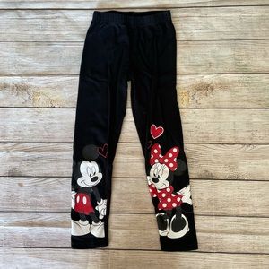Disney Minnie Mouse Character black leggings